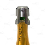 BarConic® Button Style Champagne Stopper - Brushed Stainless Steel